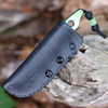 Heretic Kobold Toxic Green Cel Shade under UV black light — UV reactive finish glowing, H065-CS-TX