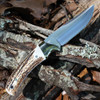 Muela Setter-11A 02MU043 Red Stag Antler Handle Hero Back Shot