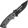TOPS Steel Eagle Hunter TPSE105C250 America 250th Anniversary, 5 inch 1095 sawback blade, gray Micarta