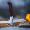 Helle Allmenn bushcraft fixed blade knife in outdoor field use Norway craftsmanship