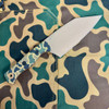 Benchmade Station Knife 5.97 in. CPM-154 FDE PVD clip point blade SelectEdge limited edition