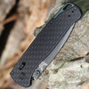 Benchmade Bugout Vapyr 534BK Black 6061-T6 Aluminum Handle Taiga Green Backspacer Detail