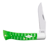 Case Axe Handle 11445 gator jig bright green bone slip joint knife 2026 Bill Ruple USA made open
