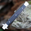 Boker Plus Stiletto 5.0 Ebony 06EX752 ebony wood handle stainless bolsters
