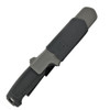Morakniv Amberg Full Flat (S) with dark grey ambidextrous polymer belt sheath