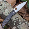 Spyderco Mantra 4 C274CFP 8Cr13MoV full flat grind satin blade Round Hole
