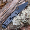 Spyderco ButtonUp C275CFPBK 8Cr13MoV black oxide full flat grind modified clip point