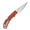 Gerber Forefront Hunt (1077129) shown closed, right-side profile against a white background. Orange GFN handle and stainless removable pocket clip visible.