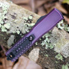 Microtech Ultratech Gen IV D/E Half Tri-Grip Purple Abrasion Standard OTF Automatic Knife 3.5 in. M390MK 11224HT-1PUAA