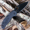 Spyderco Sage 5 Salt C123GPBKMCBK CPM MagnaCut TiCN black clip point blade — Taichung Taiwan, Round Hole opener, plain edge