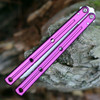 Squid Industries Krake Raken V3 Weehawk KRAKERAKEN WEEHAV3-PRP closed — purple textured 7075-T6511 aluminum channel handles, silver hardware, AEB-L blade visible