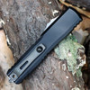 Microtech Ultratech Gen III ZBP - 3.55" Bohler M390MK Apocalyptic Plain Edge Dagger Blade, Black Mil-Spec Hardcoat Aluminum Handle - 1122-10AP