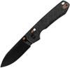 Vosteed Raccoon TiSlim VOSA4509 — 3.18" CPM-S35VN black stonewash drop point blade, black acid washed titanium handle