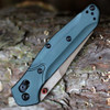 Benchmade 940 Osborne 940FE-2601 Taiga Green aluminum handle — steel liners, Burnt Copper hardware, dual thumb studs, AXIS Lock