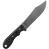 TOPS Badger Creek Bowie TPBRCK01 — full profile, high full flat grind clip point Bowie blade and black canvas Micarta full tang handle