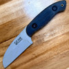 SCAR Blades Hawkeye Gray blade close up showing gray powder coated finish and full tang construction