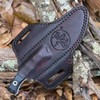 Microtech Akris 95-10BK-1 - 3.70" Bohler M390MK Stonewash Drop Point Blade, Black G-10 Handle