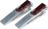 Pair of TSPROF Quick Fillet Clamps with silver aluminum bodies and red anodized quick-release cam levers