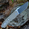 Boker Plus Kazy 01BP0068 Nitro-V black oxide harpoon — 2.64 in, 0.13 in thick, two-tone finish, plain edge, ball-bearing pivot