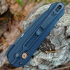 Benchmade Lowden 491BK-02 black milled G-10 handle — Burnt Copper pivot and hardware accents, AXIS Lock, ball-bearing flipper, ambidextrous