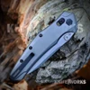 Kershaw Bareknuckle DuraLock - 3.5" CPM MagnaCut Stonewash Plain Edge Modified Sheepsfoot Blade, Gray Aluminum Handle - 6777GRYSW