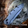 Kershaw Bareknuckle DuraLock - 3.5" CPM MagnaCut Stonewash Plain Edge Modified Sheepsfoot Blade, Gray Aluminum Handle - 6777GRYSW