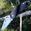 Spyderco Para 3 G-10 Black C223GPS, 2.95" CPM S30V Partially Serrated Blade