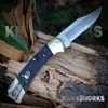 Buck 112 Slim Heritage Elite 0112BRS19-B MagnaCut Satin Clip Point Blade Open Detail View