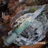 Microtech Dirac OTF 225-13APBOHXCS M390MK Bronzed Apocalyptic Dagger Blade Open Detail View