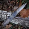Microtech Dirac Delta OTF 227-13 APBNHXCS — Badlands Hex Camo aluminum handle, Bronzed Apocalyptic M390 double edge blade