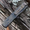 Microtech Dirac 225-13APBNHXCS Badlands Hex Camo aluminum — hex pattern earth-tone camo, 0.44 in thick, cover-firing slider, 2.19 oz