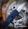 Hogue Micro Counterstrike 34703 CPM-MagnaCut Stone Tumbled Blade Deployed Detail View