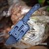 Stroup Knives GP2 Fixed Blade Black Kydex Belt Sheath View