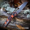 Microtech MSI RAM-LOK Orange Leaves Open Bronzed Apocalyptic M390MK Blade Right Side View