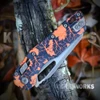 Microtech MSI RAM-LOK Crossbar Lock And Bronze Hardware Close-Up View