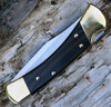 Buck 110BRSA ebony handle automatic knife