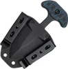 TOPS I Stick Mini ISTKM-01 push dagger with black coated 1075 double-edge blade, blue/black G-10 T-handle, Kydex sheath