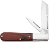 The Bear & Son BC2280R Barlow is shown with its satin sheepfoot and pen blades open, set in a rosewood handle with a long nickel silver bolster.