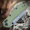 Buck Range Ops Pro 0797GRS1 with gray Cerakote 154CM plain edge blade and OD green GFN handle