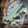 Buck Range Ops Elite 0797GRS with gray Cerakote CPM MagnaCut plain edge blade and OD green aluminum handle