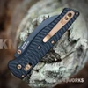 Benchmade Kitsari 213BK-2601 folding knife with Z-12Ultra PM hawkbill blade and black G10 handle
