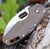 Cold Steel CS20LTF Tuff Lite Folding Knife 2.5" Plain Blade, Dark Earth Grivory Handles