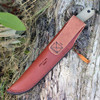 ESEE-6HM ESEE-6HM-B Brown Leather Belt Sheath Detail View