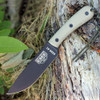 ESEE-6HM ESEE-6HM-B 1095 Black Drop Point Blade Open Detail View