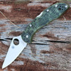 VG-10 flat ground blade Spyderco Delica Zome