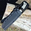 ESEE Junglas II Tan Micarta Sheathed Right View