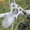 CRKT 9100TI Eat-n-Tool Titanium multi-tool spoon and fork combo.