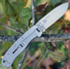 BRK Avispa BRK1302, 3.5", Stonewash D2 Steel, Plain Edge, Drop Point, Design by Esee Knives, Black Nylon handles
