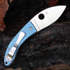 Spyderco C205GFBLP Lil’ Lum Chinese Folder Blue Nishijin Sprint Run