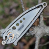 CRKT Snap Lock™ (5102N) 2.55" 420J2 Bead Blasted Drop Point Plain Blade, 180–360° "Swing Opening" -Gray 2Cr13 Handle